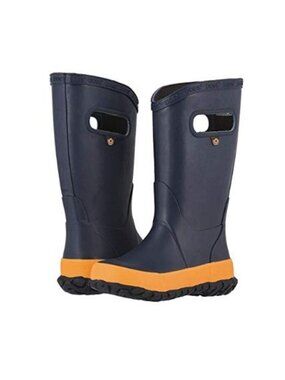 Bogs Kids Rainboot Solid Waterproof Rubber Boots Childrens Size 13
